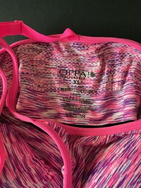 OPPA!® Performance Pink Space-Dye Sports Bra